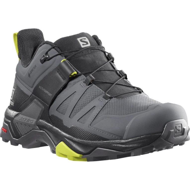 Tenis Senderismo Salomon X Ultra 4 GTX Hombre Grises Oscuro | MX MJVZ596